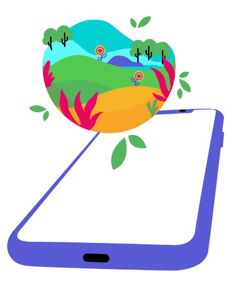 Image d'un téléphone avec ambiance éco-conçue