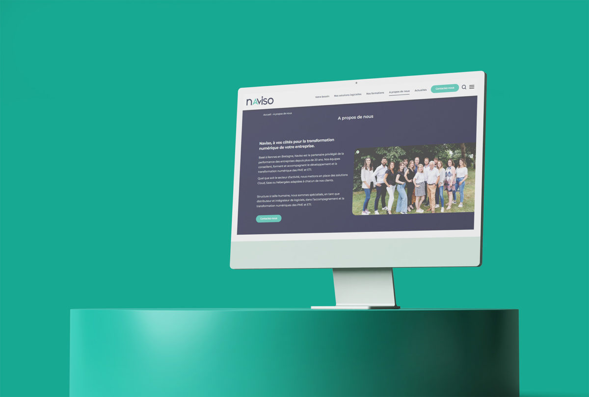 Mockup ordinateur site web Naviso